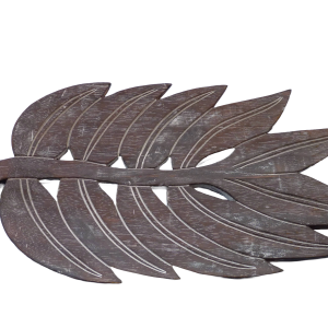Feuille de bambou en bois exotique sculpté a la main décoration intérieur